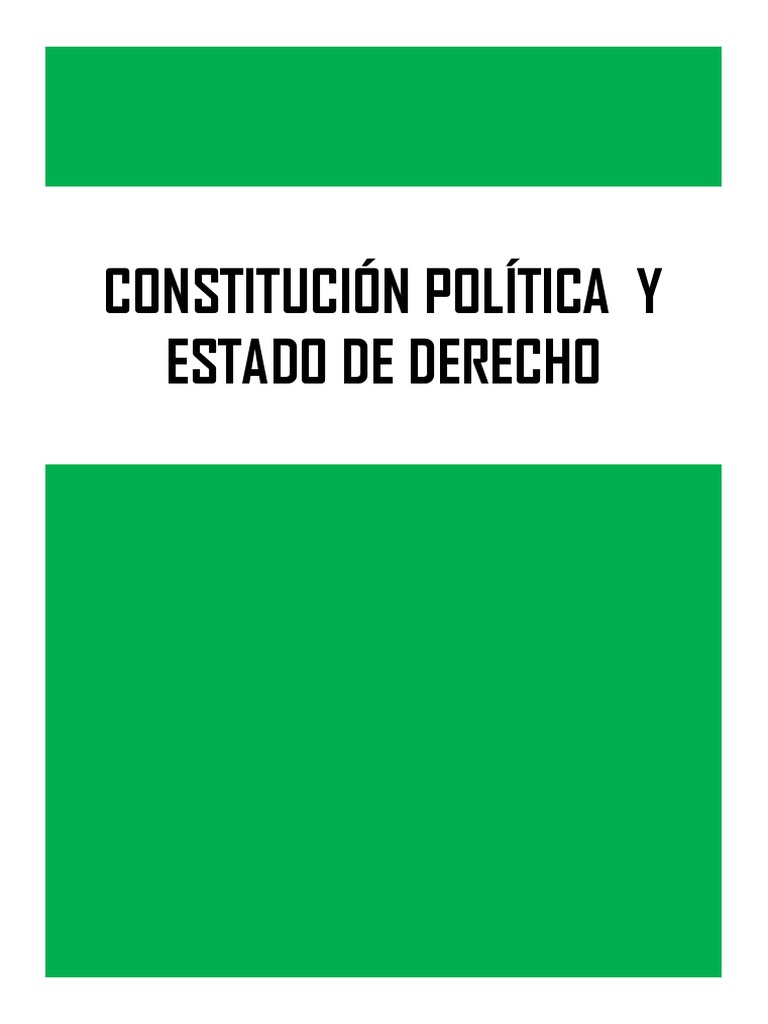 Constitución y Estado de Derecho | PDF | Estado (política) | Democracia