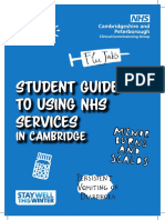 Student Guide To Using NHS Services: in Cambridge