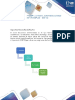Presentación Del Curso Ecuaciones Diferenciales PDF