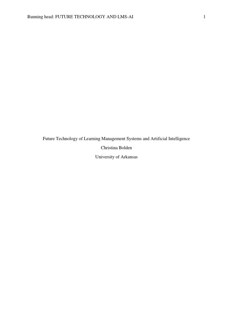 Future Technology Paper | PDF | Artificial Intelligence | Intelligence ...