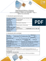 Guía de actividades y rúbrica de evaluación paso 4 - Aplicar una entrevista.pdf