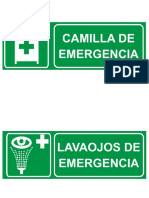 Señalizacion Camilla de Emergencia