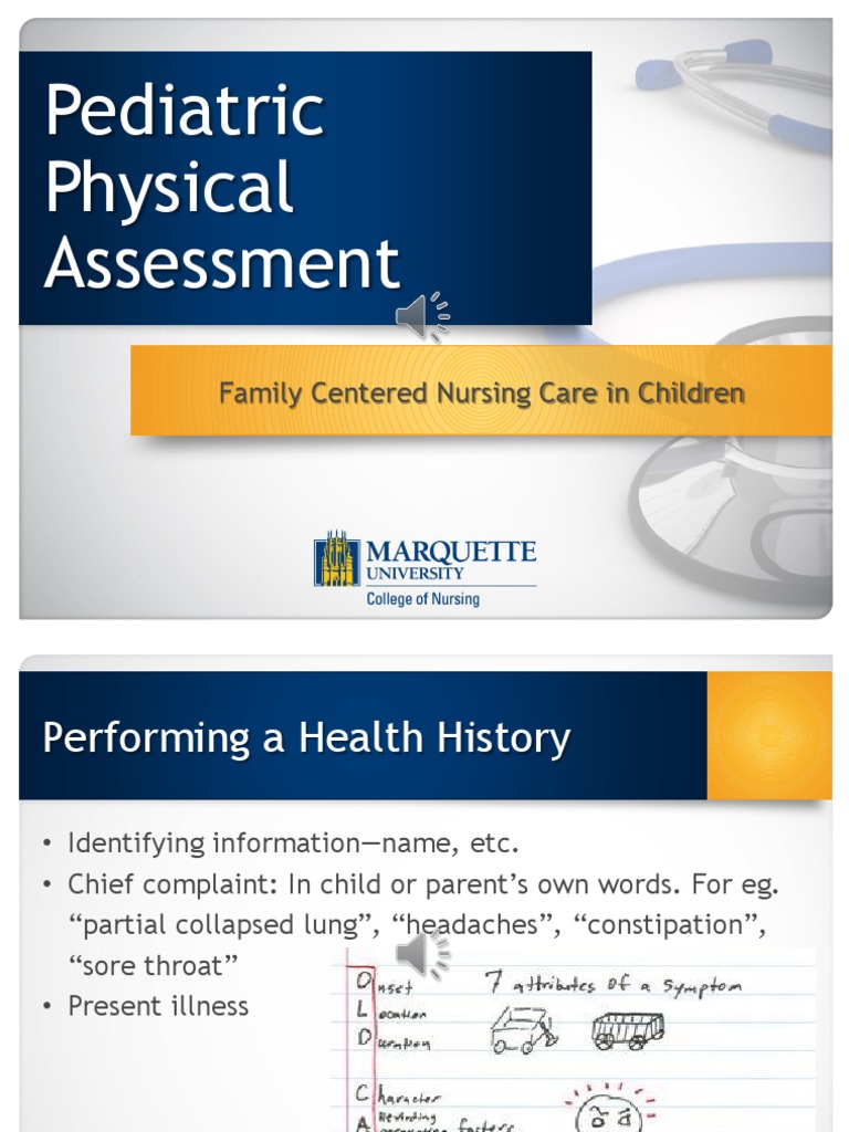 Pediatric Physical Assessment With Audio Physical Examination Heart