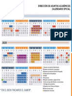 Calendario UAdeC 2019 - 2020 