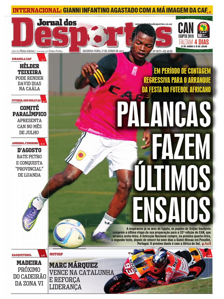 Petro de Luanda de Alexandre Santos goleia e reforça liderança do Girabola  - Angola - Jornal Record