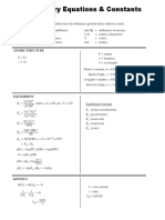 Chem AP Formula Sheet PDF