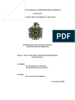 Uso de Franquisia en Nicaragua PDF
