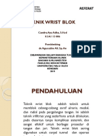 Candra Ayu Adha (K1A1 13 086) Teknik Wrist Blok