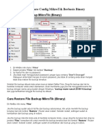 Backup Restore Config MikroTik Berbasis Binary