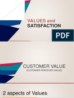 Values and Satisfaction