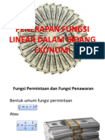 Fungsi Linear Dalam Ekonomi