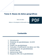 Tema 6 Bases de Datos Geográficas