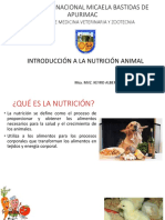 Clase 1 y 2 Introducción a La Nutricion y Fisiología Digestiva