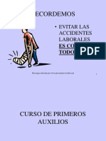 PREVENCION PRIMEROS AUXILIOS