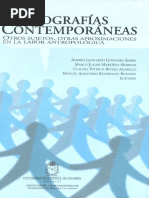 Andrés Góngora Et Al. (Eds.) - Etnografías Contemporáneas - Otros Sujetos, Otras Aproximaciones en La Labor Antropológica PDF