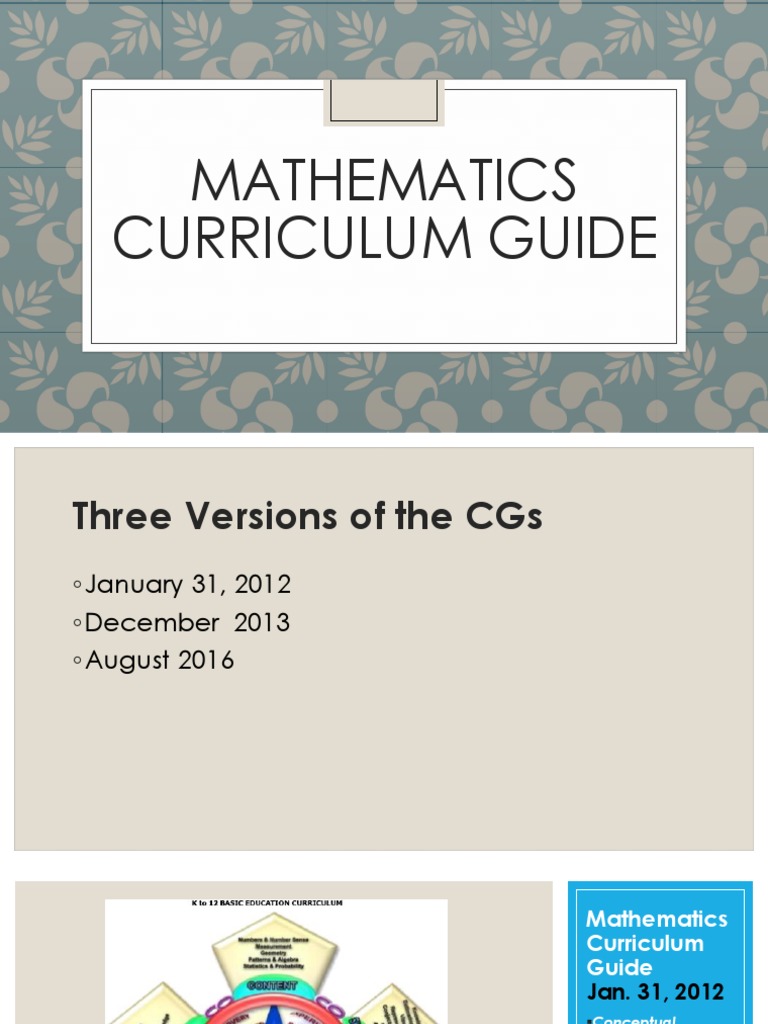 K12 Mathematics Curriculum PDF