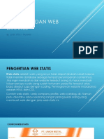 WEB STATIS Dan Web Dinamis