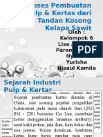 Proses Pembuatan Pulp & Kertas dari Tandan Kosong Kelapa Sawit