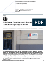 El Tribunal Constitucional Desatado (2) ... Tución Protege El Abuso - El Mostrador PDF