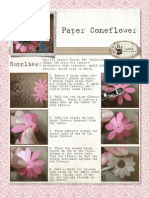 Paper Cone Flowers Tutorial