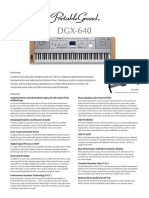 DGX-640C: Pictured With Optional LP7A Pedal Unit