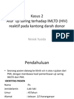 Alur Uji Saring Terhadap IMLTD (HIV) Reaktif Pada Kantong Darah Donor