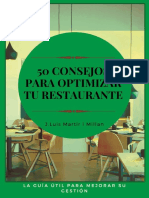 50 Consejos para Optimizar Tu Restaurante - J. Luis Martir Millan PDF