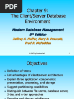 The Client/Server Database Environment: Modern Database Management 8 Edition