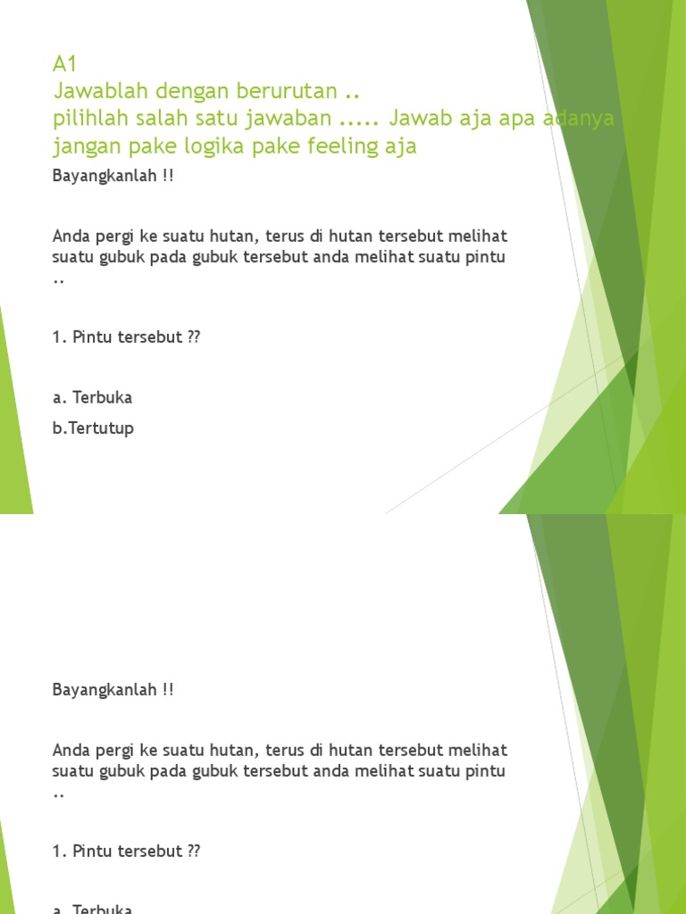 Uji Profil Kepribadian Pdf