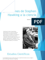 Aportaciones de Stephen Hawking A La Ciencia