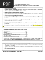 Partnership Co-Ownership and Joint Venture