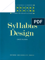 (David Nunan) Syllabus Design PDF