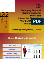 Kotler 19 Managing Personal Communications