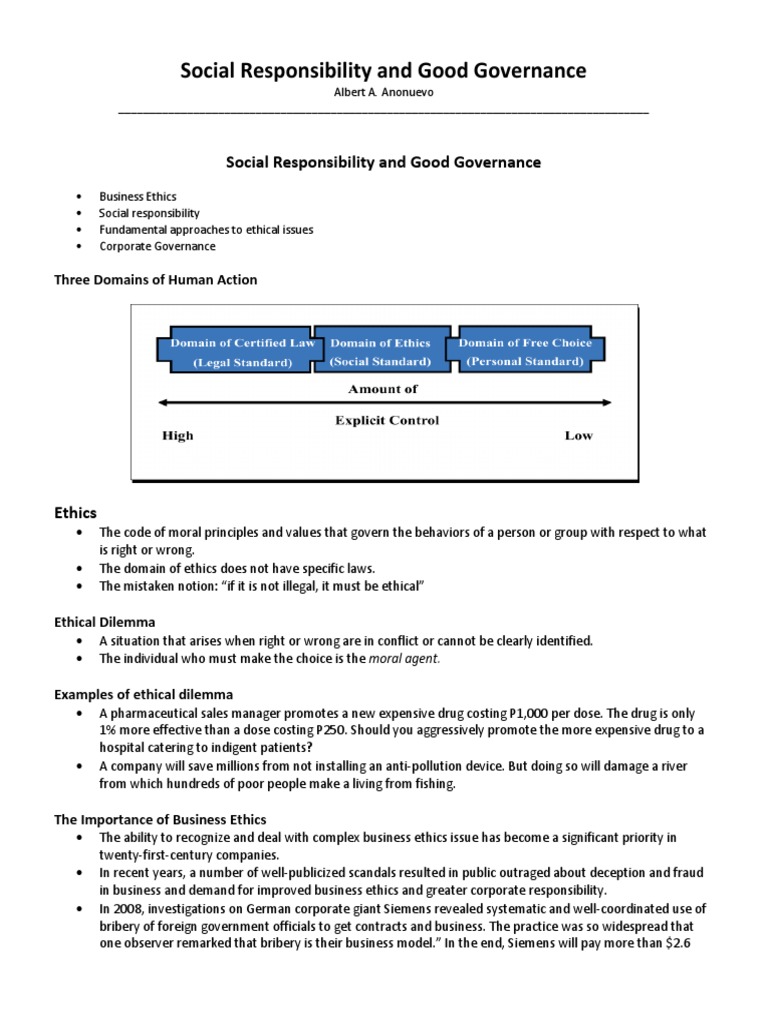 Social Responsibility and Good Governance | PDF | Stakeholder ...