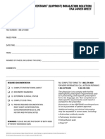Ventavis (Iloprost) Inhalation Solution Fax Cover Sheet