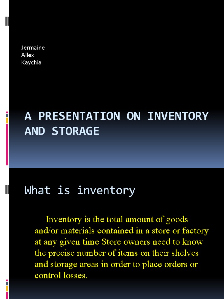 Inventory and Storage Management Guide | PDF | Inventory | Warehouse