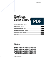 Manual Televisión Trinitron