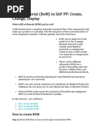 Change Material BOM in SAP CS02 | PDF | Icon (Computing) | Software ...