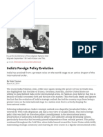 India's Foreign Policy Evolution: USA Jobs