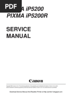 Canon Ip5200 Service Manual