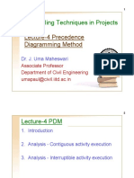 Scheduling Techniques in Projects PDM Lecture