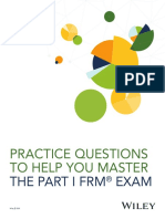 Practice Questions To Help You Master: The Part I FRM Exam