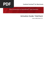 TeleCheck Activation Guide