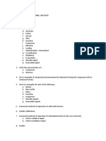 Chapter 3 Elements, Compounds, Mixtures