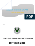 Presentasi PKM Selakau2 Oktober 2016