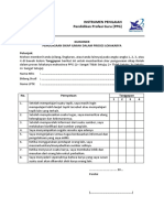 (Untuk Mahasiswa PPG) Kuisoner Dalam Proses Lokakarya PDF