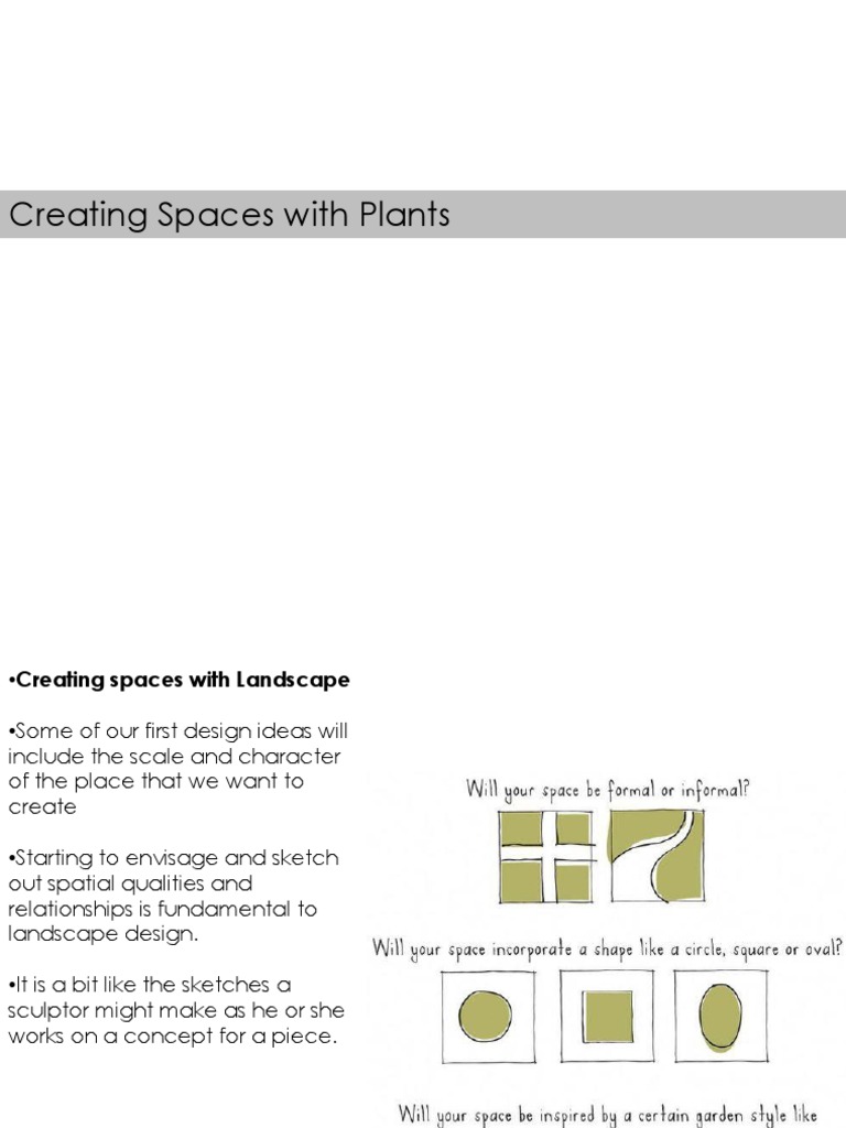 Creating Spaces | PDF | Space | Hedge