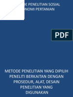 6 Metode Penelitian Sosial Ekonomi Pertanian