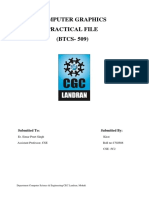 Computer Graphics Practical File (BTCS-509)