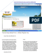 Tutorial Setup Mysql-Front + Aktifasi Register Key